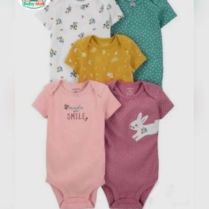 Carter's Assorted Girl's 5-Pack Bodysuits Newborn