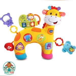 VTech Yellow Baby Giraffe Tummy Time Discovery Pillow