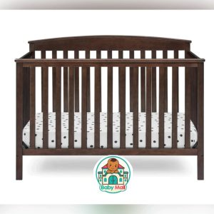 Dark Brown Delta Children Hanover 6-in-1 Convertible Baby Crib