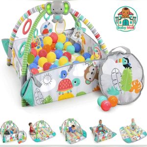 Bright Starts Grey Baby's 5-in-1 Play Gym & Ball Pit Jumbo