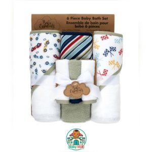 Multi-color Baby Boy 6 Piece Bath Set by Baby Essentials