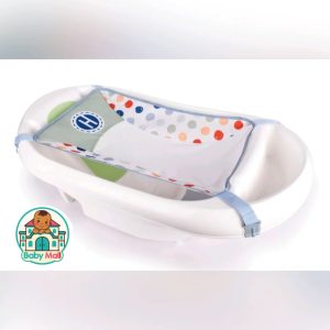 White Unisex Baby Bathtub with Sling Newborn to Toddler