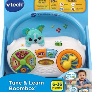 VTech Blue and White Unisex Baby/Toddler Tune & Learn Boombox 6-36 Months