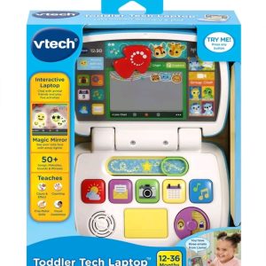 VTech Blue and White Unisex Toddler Tech Laptop 12-36 Months