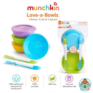 Munchkin Multi-color Baby Feeding Set 10-Piece Love-a-Bowls