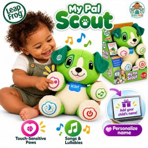 Green LeapFrog My Pal Scout Interactive Plush Toy 6-36 Months