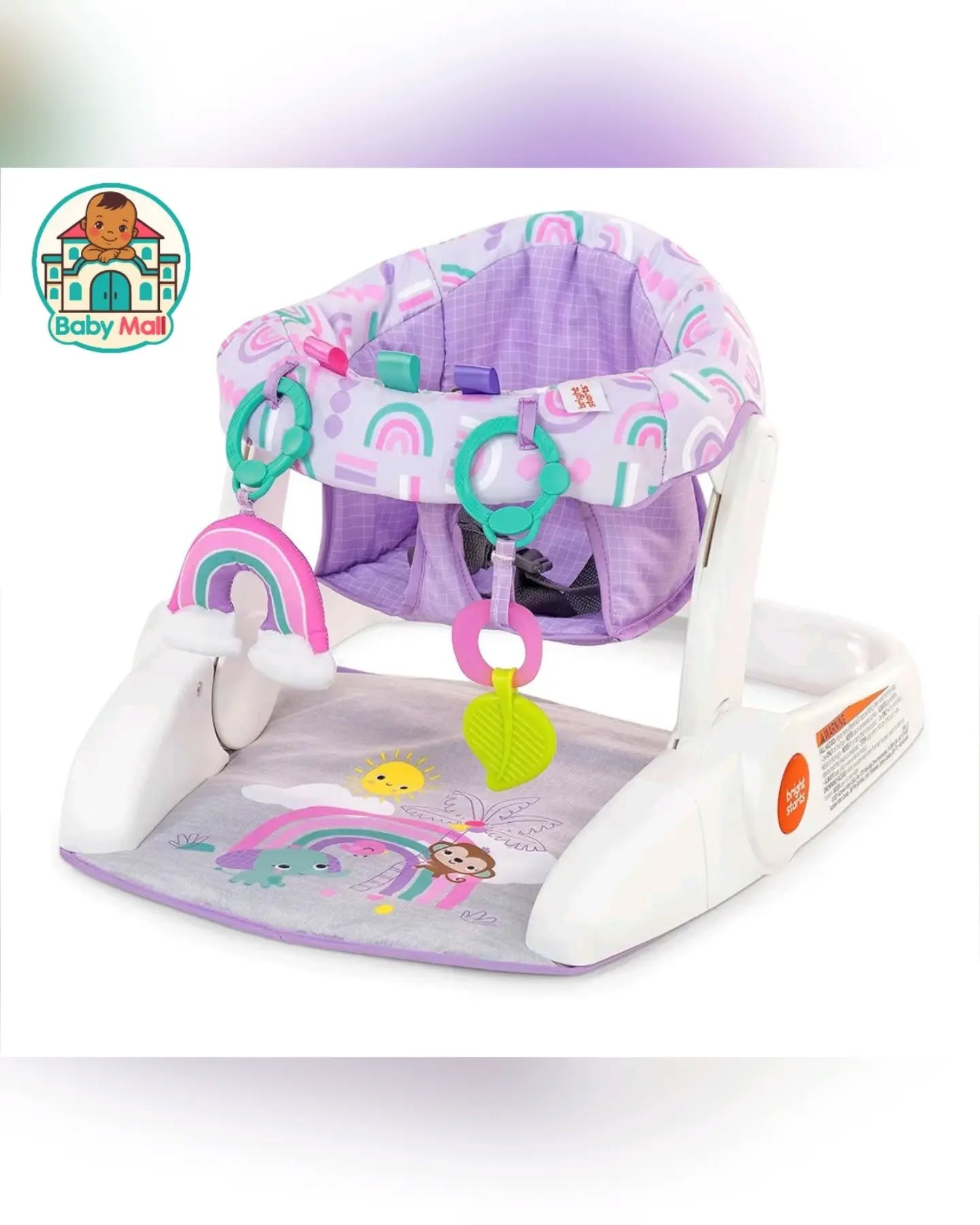 Bright Starts Purple Baby's Learn-to-Sit Floor Seat