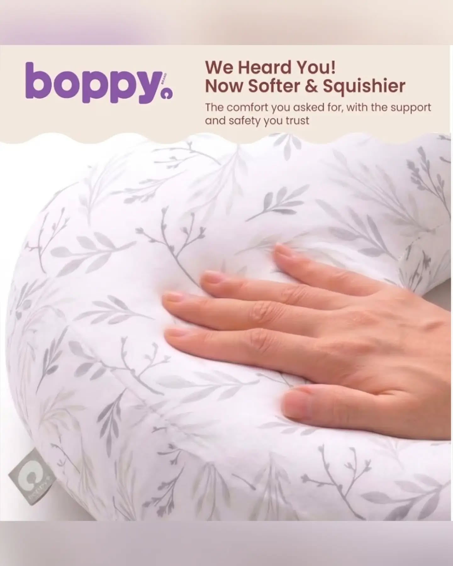 White Women's Boppy Floral Nursing Pillow - Image 2