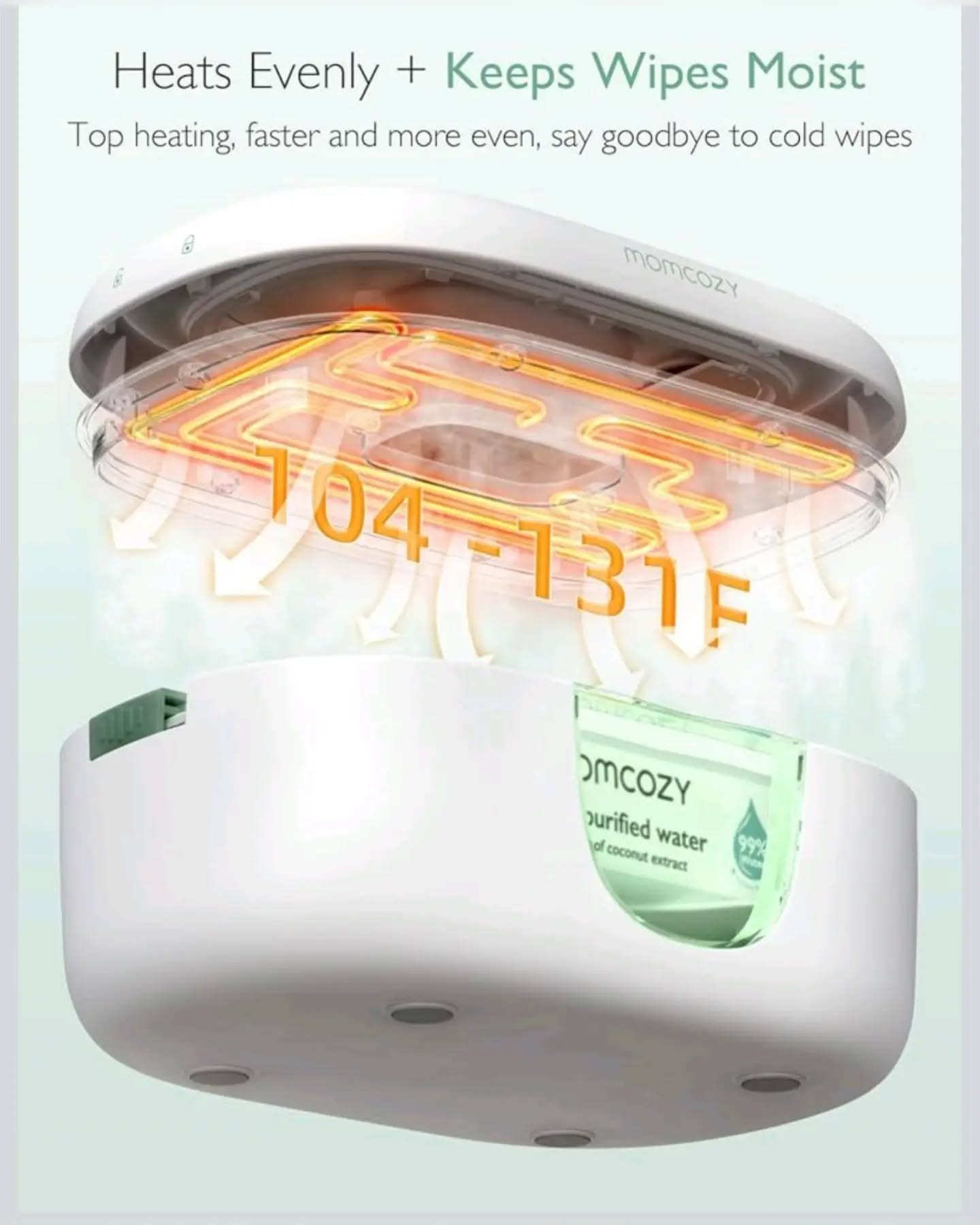 Momcozy White Baby Wipe Warmer - Image 2