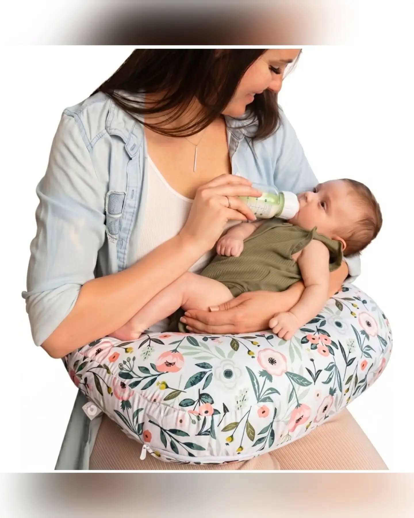 White Women's Boppy Floral Nursing Pillow - Image 5