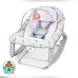 Ingenuity White Multi-color Unisex Baby Bouncer, Seat & Rocker Infant to Toddler