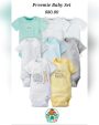 Gerber Multi-color Gender Neutral Baby Bodysuit Set Preemie