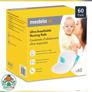 Medela White Women's Ultra-Breathable Nursing Pads 60 Pack