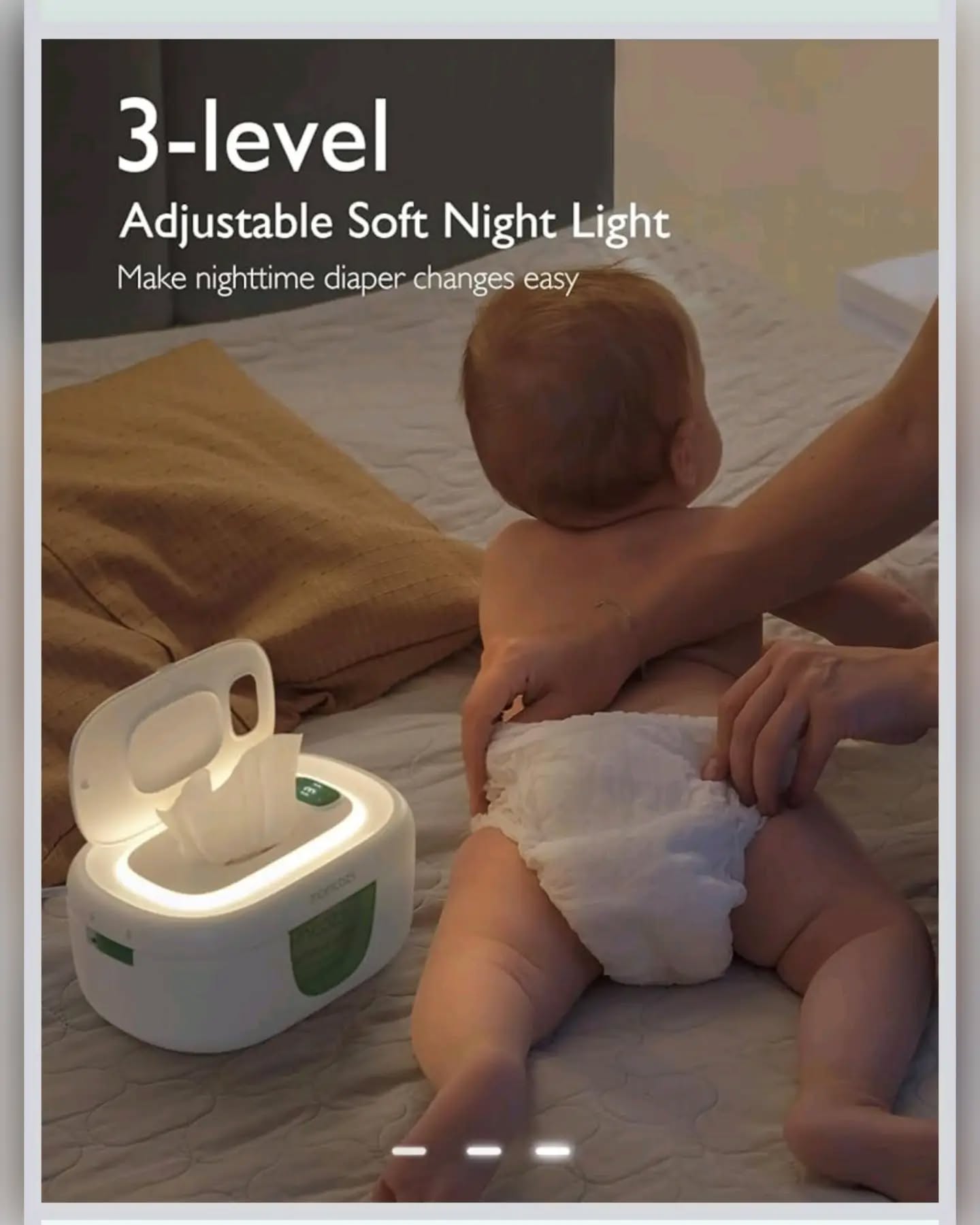 Momcozy White Baby Wipe Warmer - Image 3