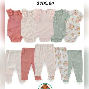 Multi-Color Baby 10-Piece Clothing Set 9 Months+