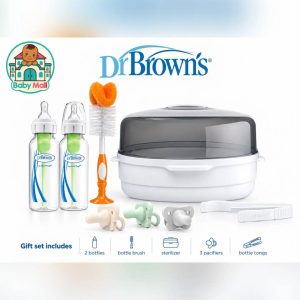 Dr. Browns Natural Flow Anti-Colic Microwave Sterilizer Gift Set