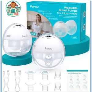 Paruu White/Clear Women's Wearable Breast Pump - Double