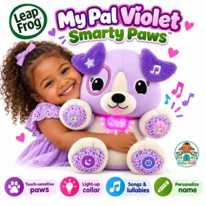 LeapFrog Purple My Pal Violet Smarty Paws Interactive Plush Toy