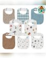 BabyMall246 Assorted Unisex Baby Bib Set 8-Piece