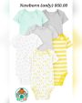 Carter's Simple Joys Multi-color Gender Neutral Short Sleeve Bodysuit 6-Pack Newborn