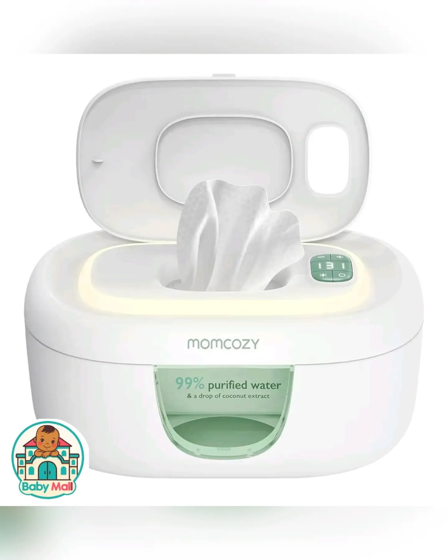 Momcozy White Baby Wipe Warmer - Image 5