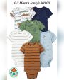 Simple Joys Multi-color Baby Bodysuit 6-Pack 0-3 Month