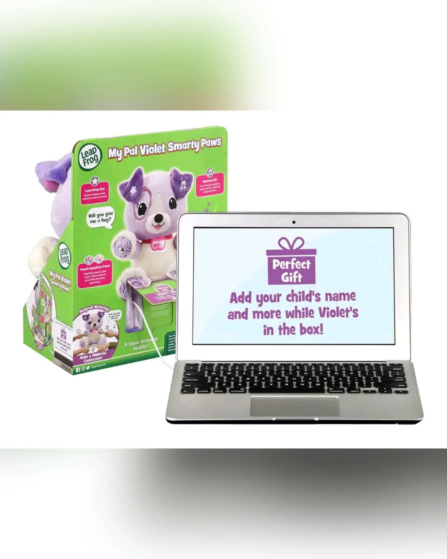 LeapFrog Purple My Pal Violet Smarty Paws Interactive Plush Toy - Image 3