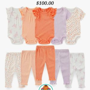 Multi-color Unisex Baby 10-Piece Clothing Set 6 Months+