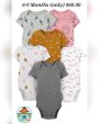 Simple Joys Multi-Color Baby Bodysuit Set 6-9 Months