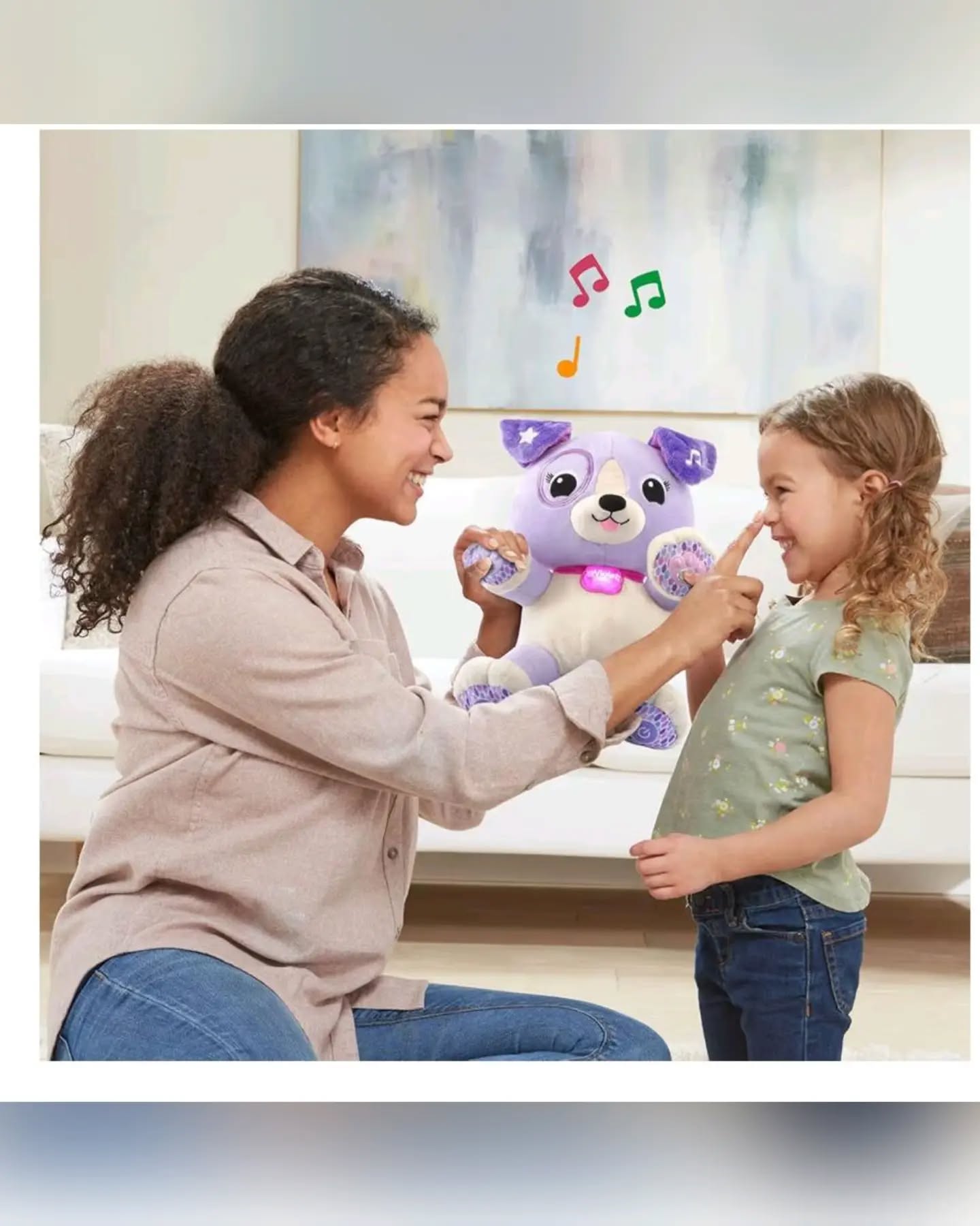LeapFrog Purple My Pal Violet Smarty Paws Interactive Plush Toy - Image 2