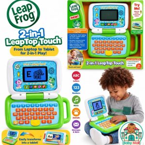 Green LeapFrog 2-in-1 Learning Laptop & Tablet