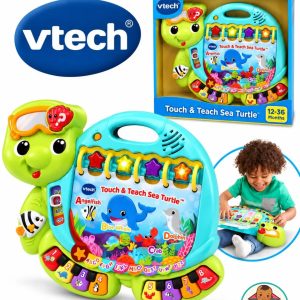 Vtech Green and Blue Unisex Toddler Touch & Teach Sea Turtle Adventure Learning Book 12-36 Months