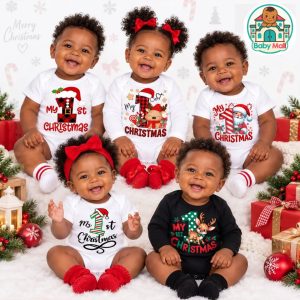 Baby Mall My 1st Christmas Baby Onesies