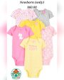 Carter's Multi-Color Baby Girl Short-Sleeve Bodysuit Set Newborn (6-Pack)