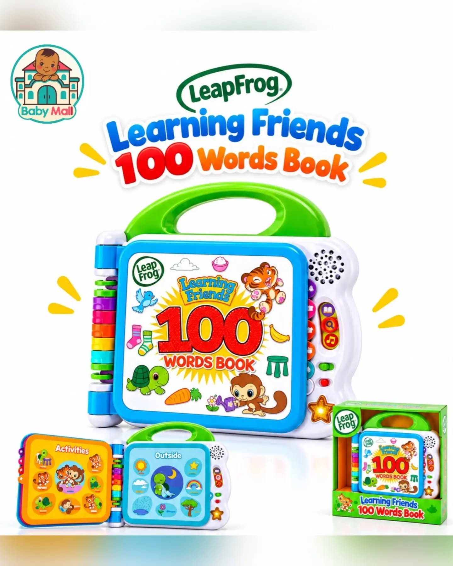 LeapFrog Multi-color Learning Friends 100 Words Book