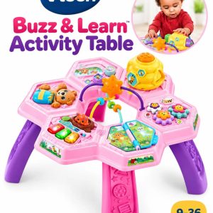 VTech Pink Baby Buzz & Learn Activity Table Ages 9-36 Months