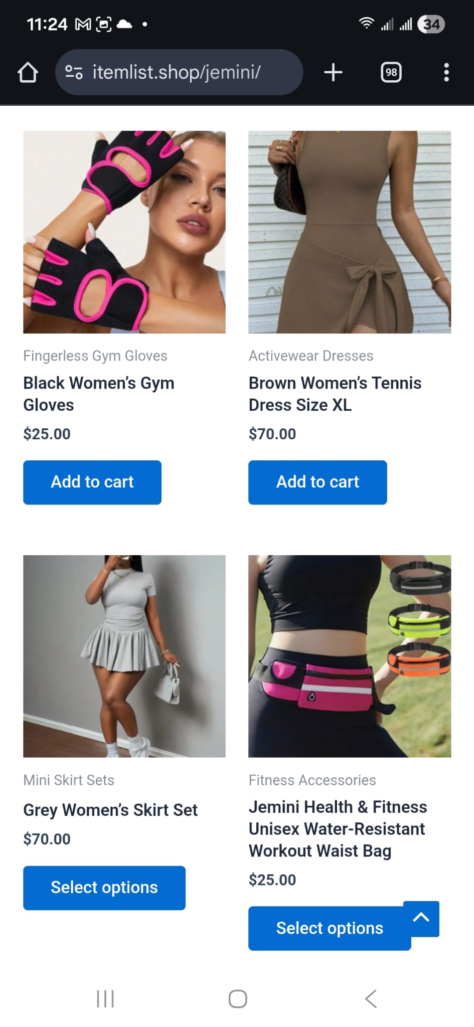 ItemList store preview